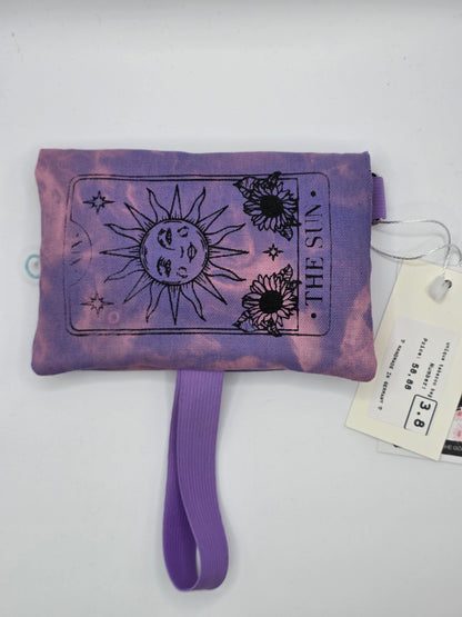 3.8 Tabacco pouch, Sun&Moon Tarot, purple batik - DIE FRECHE GÖRE