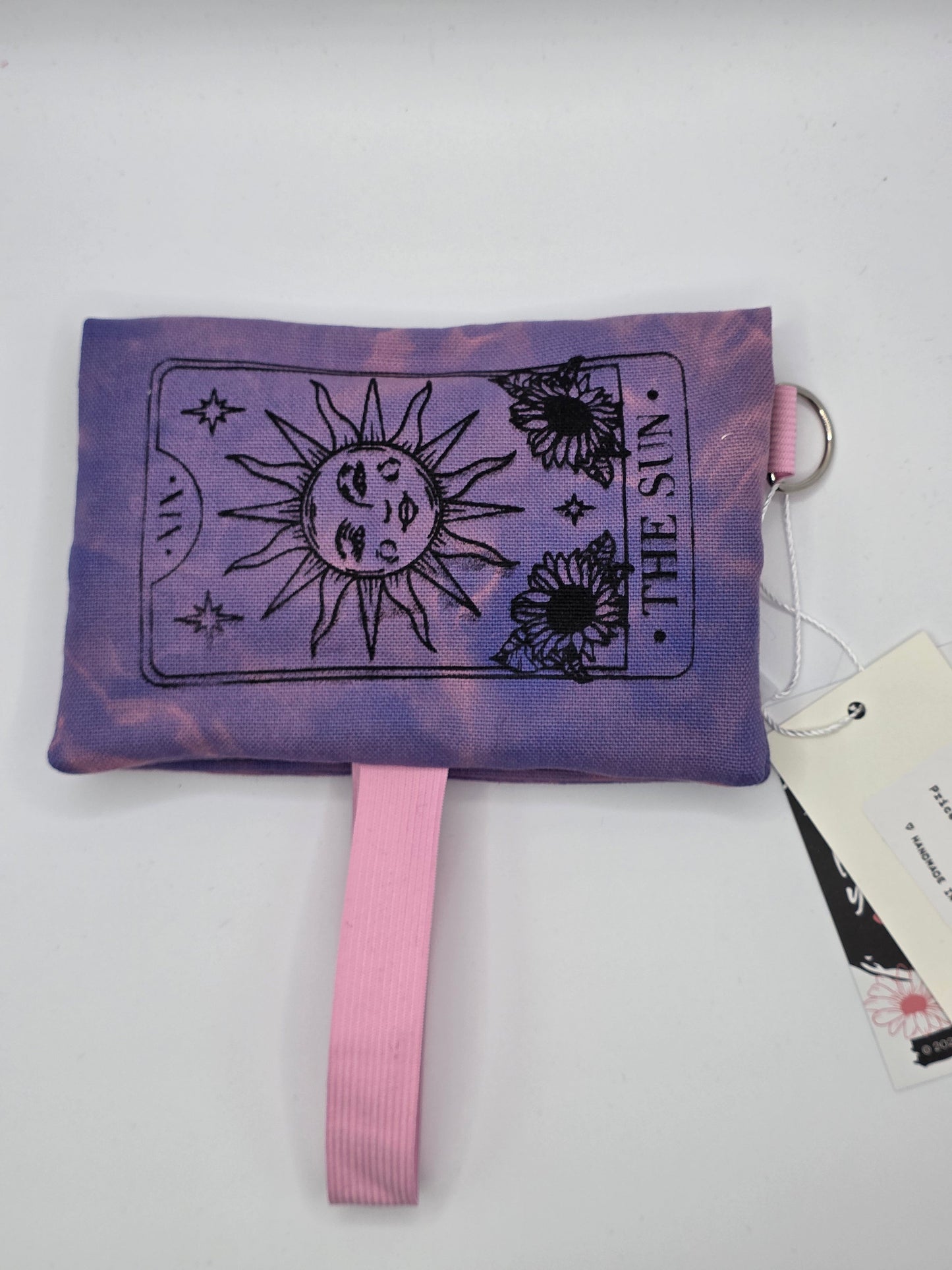 3.9 Tabacco pouch, Sun&Moon Tarot, purple batik - DIE FRECHE GÖRE