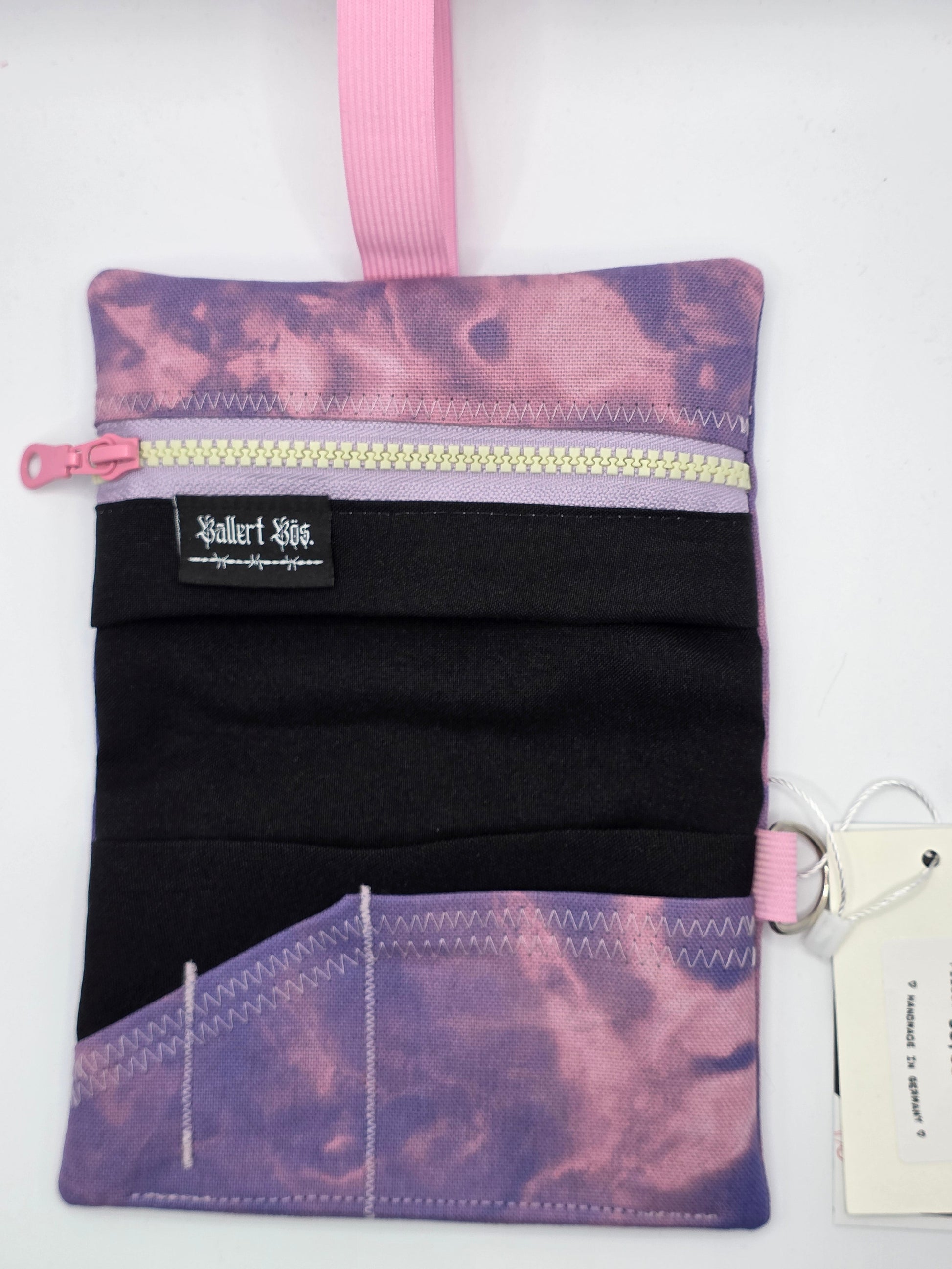 3.9 Tabacco pouch, Sun&Moon Tarot, purple batik - DIE FRECHE GÖRE