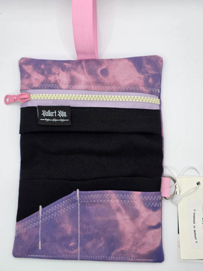 3.9 Tabacco pouch, Sun&Moon Tarot, purple batik - DIE FRECHE GÖRE