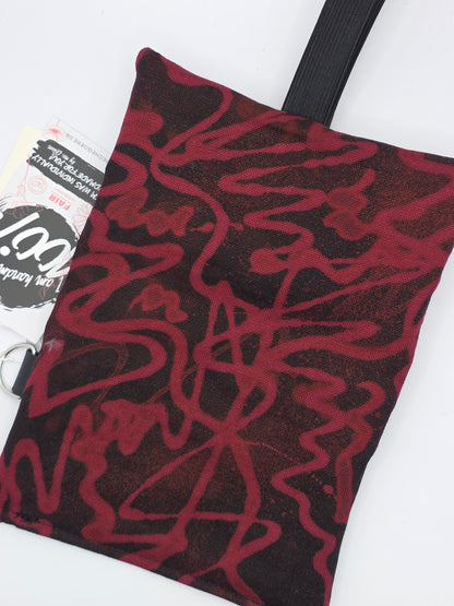 4.1 Tabacco pouch - basic - black purple bleach pattern - DIE FRECHE GÖRE