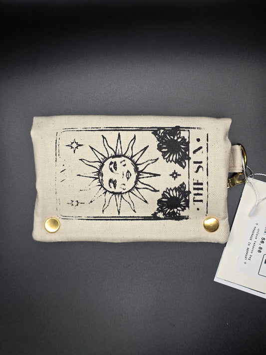 4.1 Tabacco pouch, Sun&Moon Tarot, beige (B - Ware*) - DIE FRECHE GÖRE