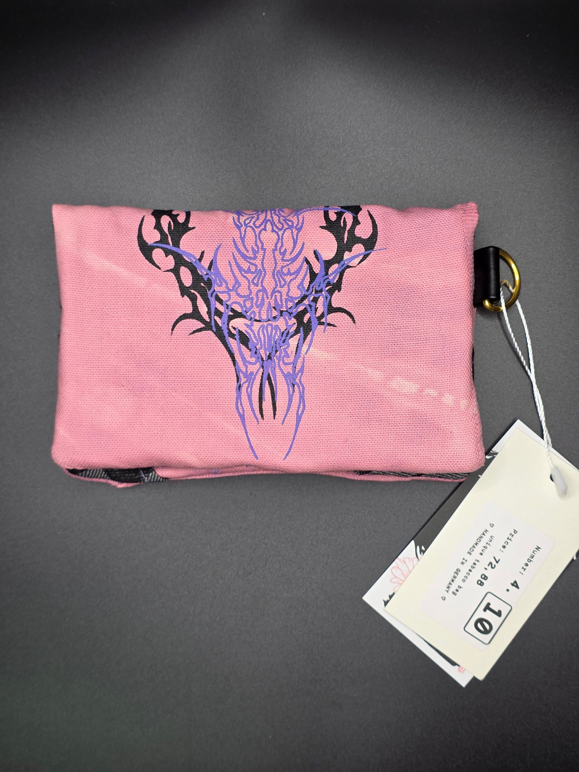 4.10 Tabacco pouch, Tribals, pink batik (B - Ware*) - DIE FRECHE GÖRE