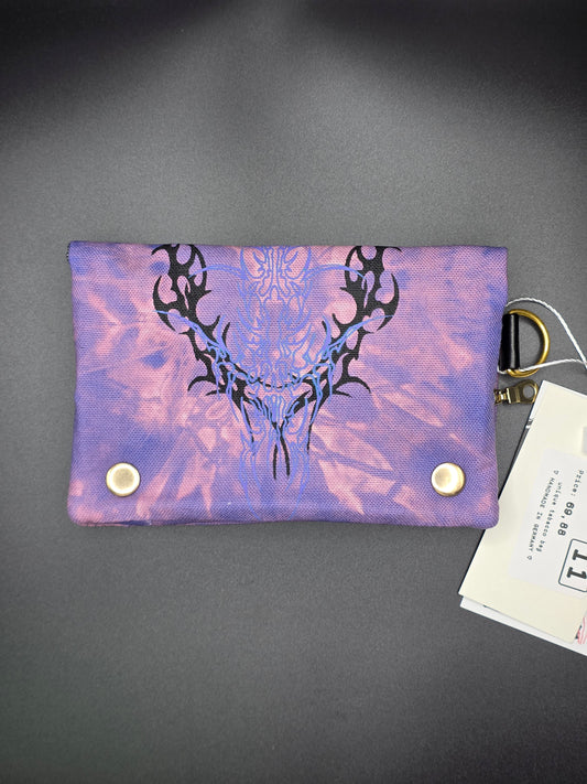 4.11 Tabacco pouch, Tribals, purple batik - DIE FRECHE GÖRE