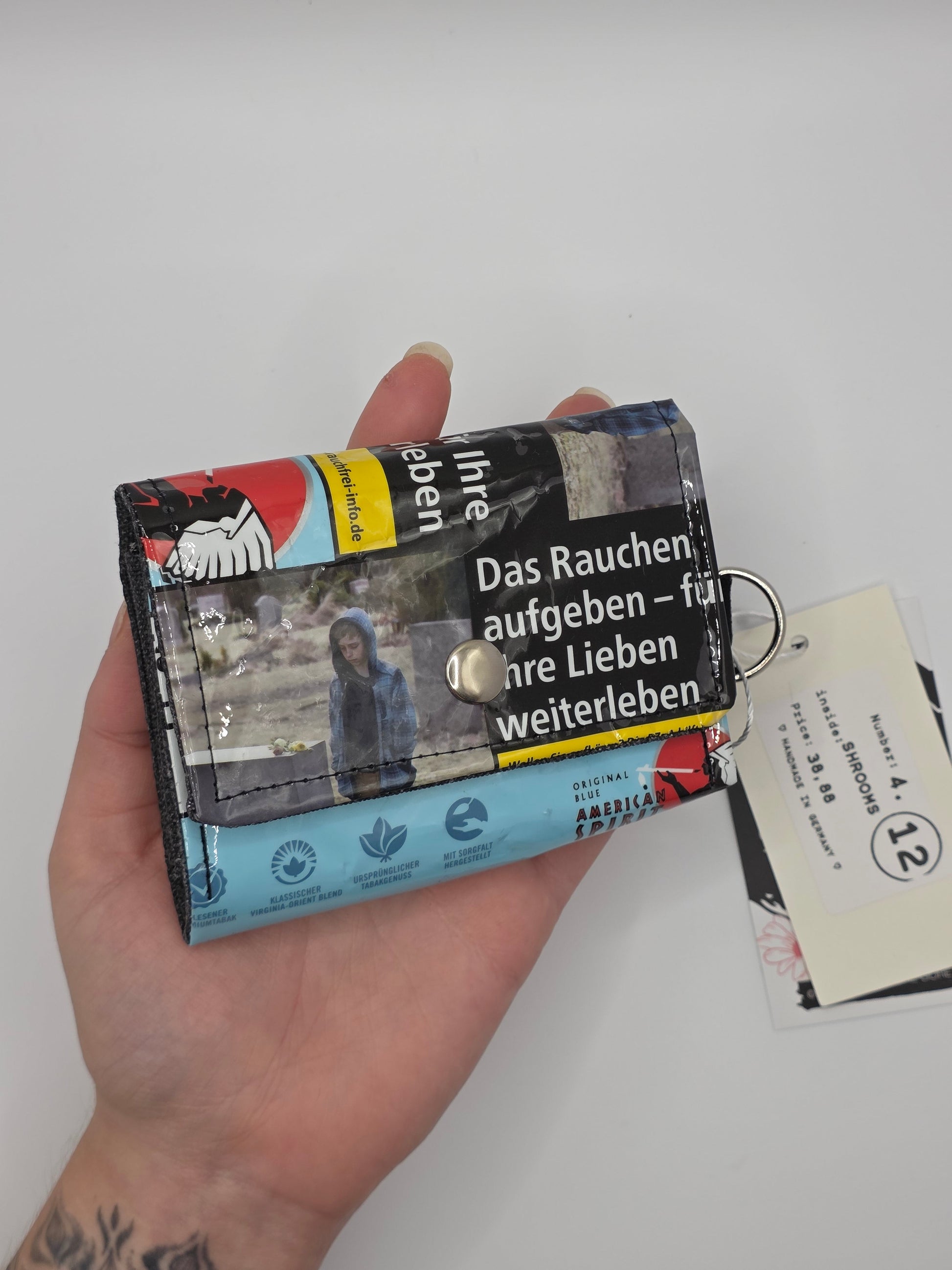 4.12 upcycling wallet, shrooms - DIE FRECHE GÖRE