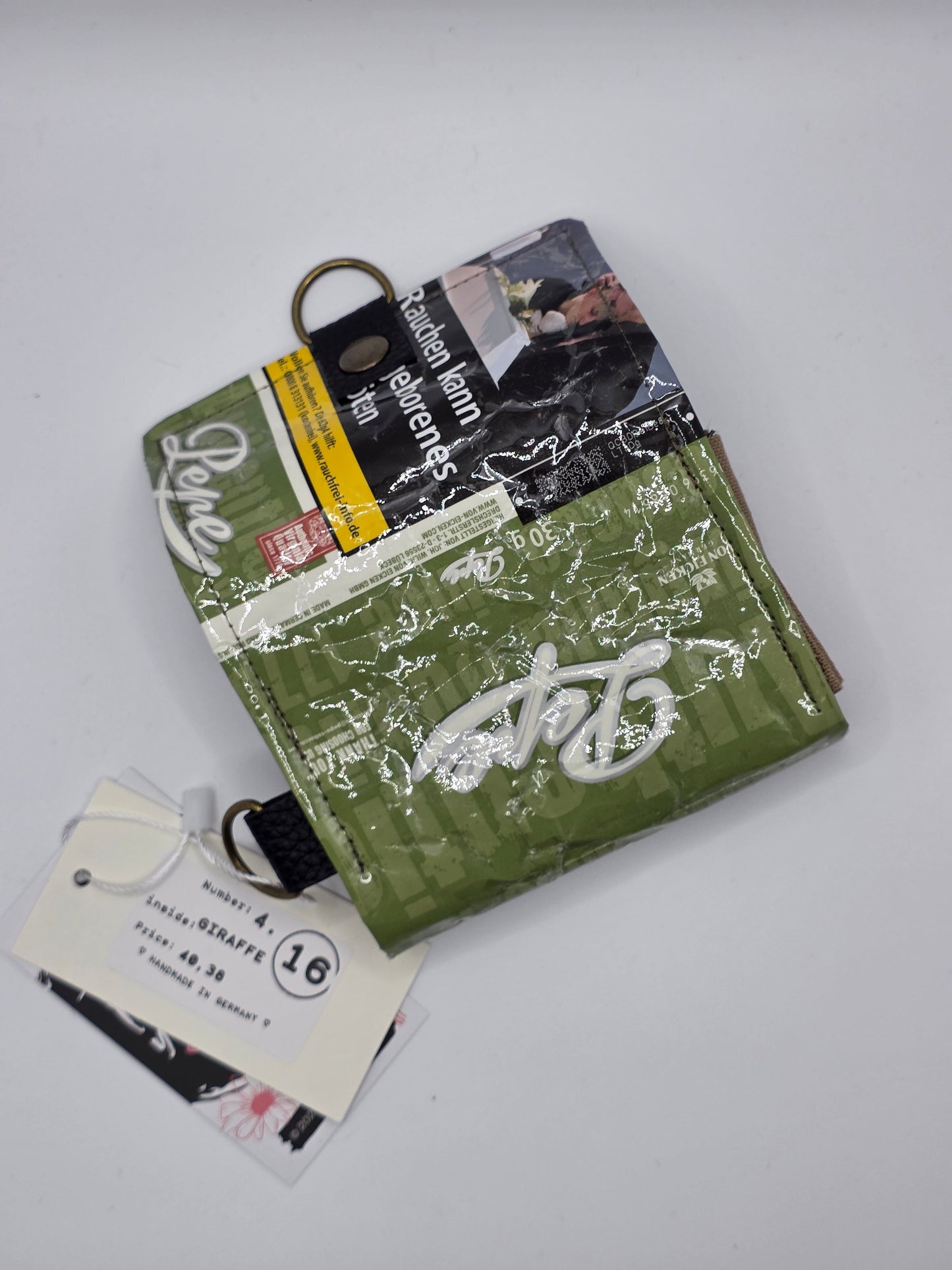 4.16 upcycling wallet, giraffe - DIE FRECHE GÖRE