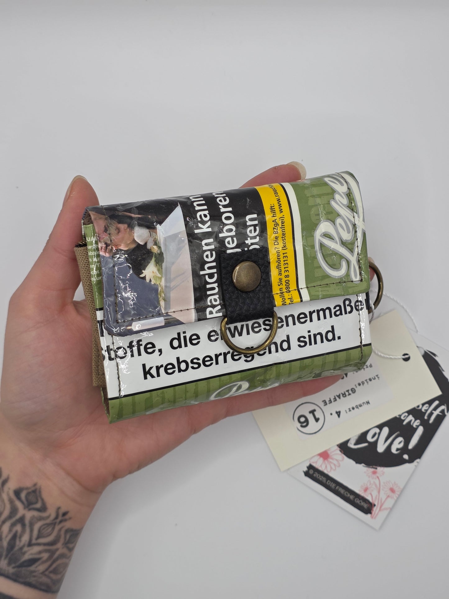 4.16 upcycling wallet, giraffe - DIE FRECHE GÖRE