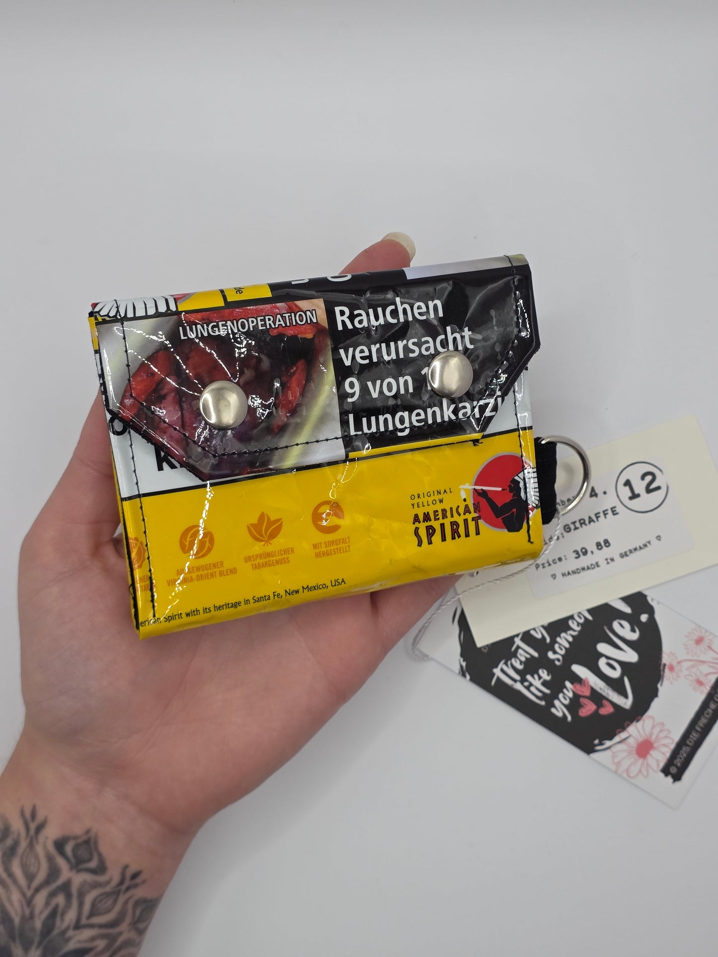 4.17 upcycling wallet, giraffe - DIE FRECHE GÖRE