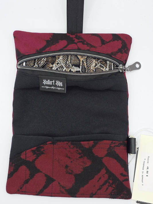 4.2 Tabacco pouch - basic - black purple bleach pattern - DIE FRECHE GÖRE