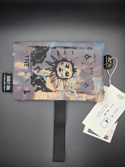 4.4 Tabacco pouch, Sun&Moon Tarot, gray batik (B - Ware*) - DIE FRECHE GÖRE
