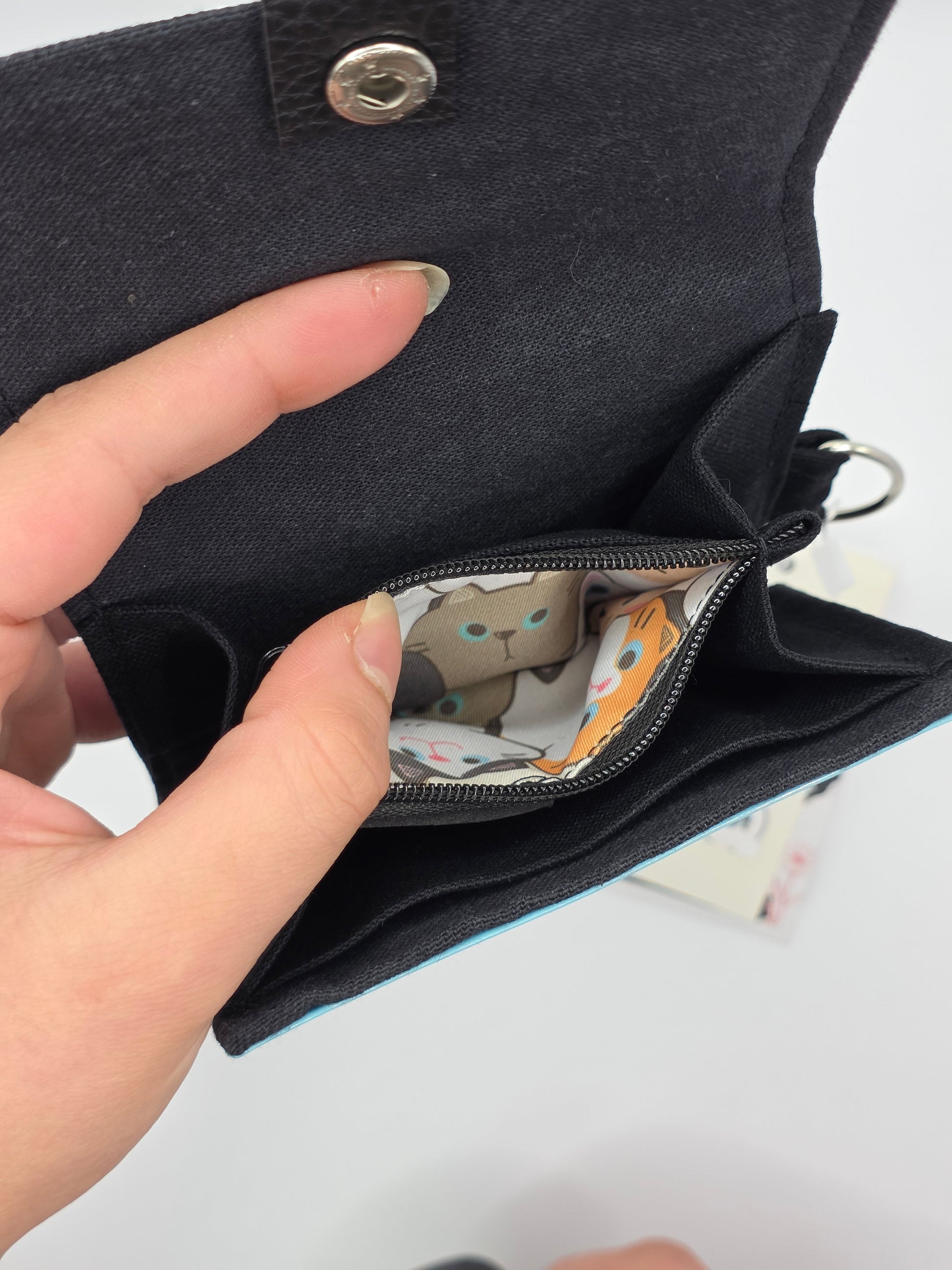 4.5 upcycling wallet, Cats - DIE FRECHE GÖRE