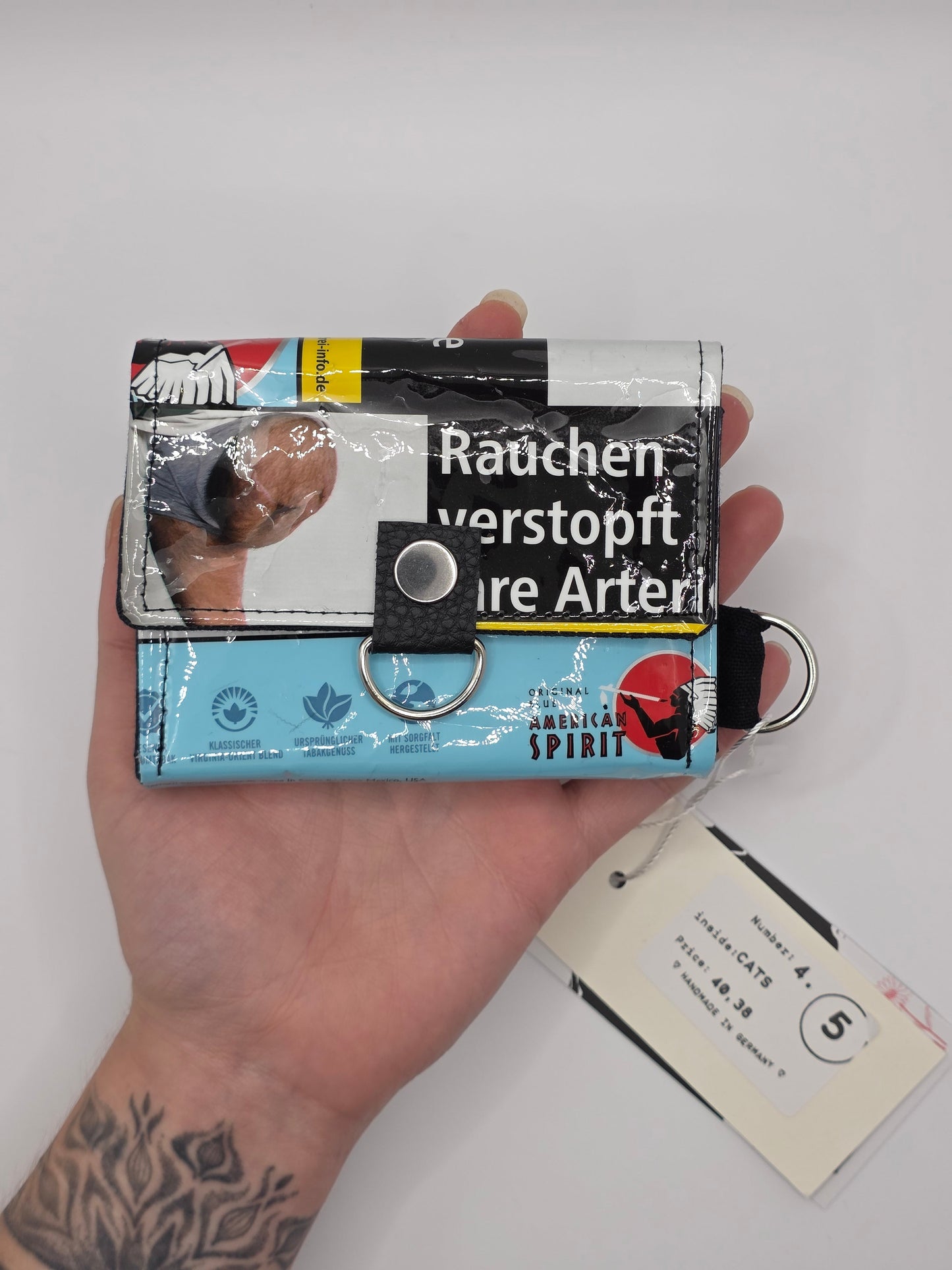 4.5 upcycling wallet, Cats - DIE FRECHE GÖRE
