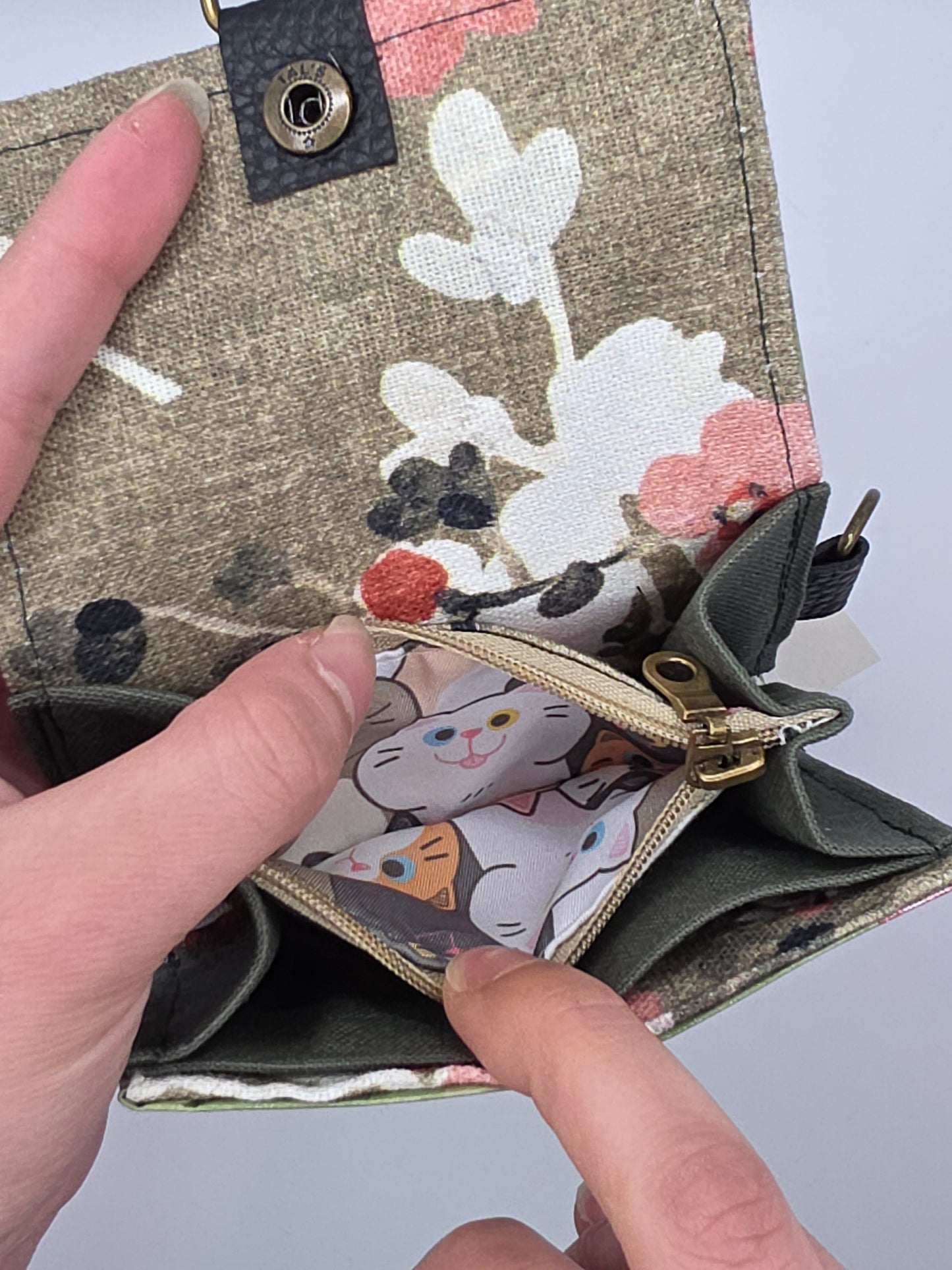 4.6 upcycling wallet, Cats - DIE FRECHE GÖRE