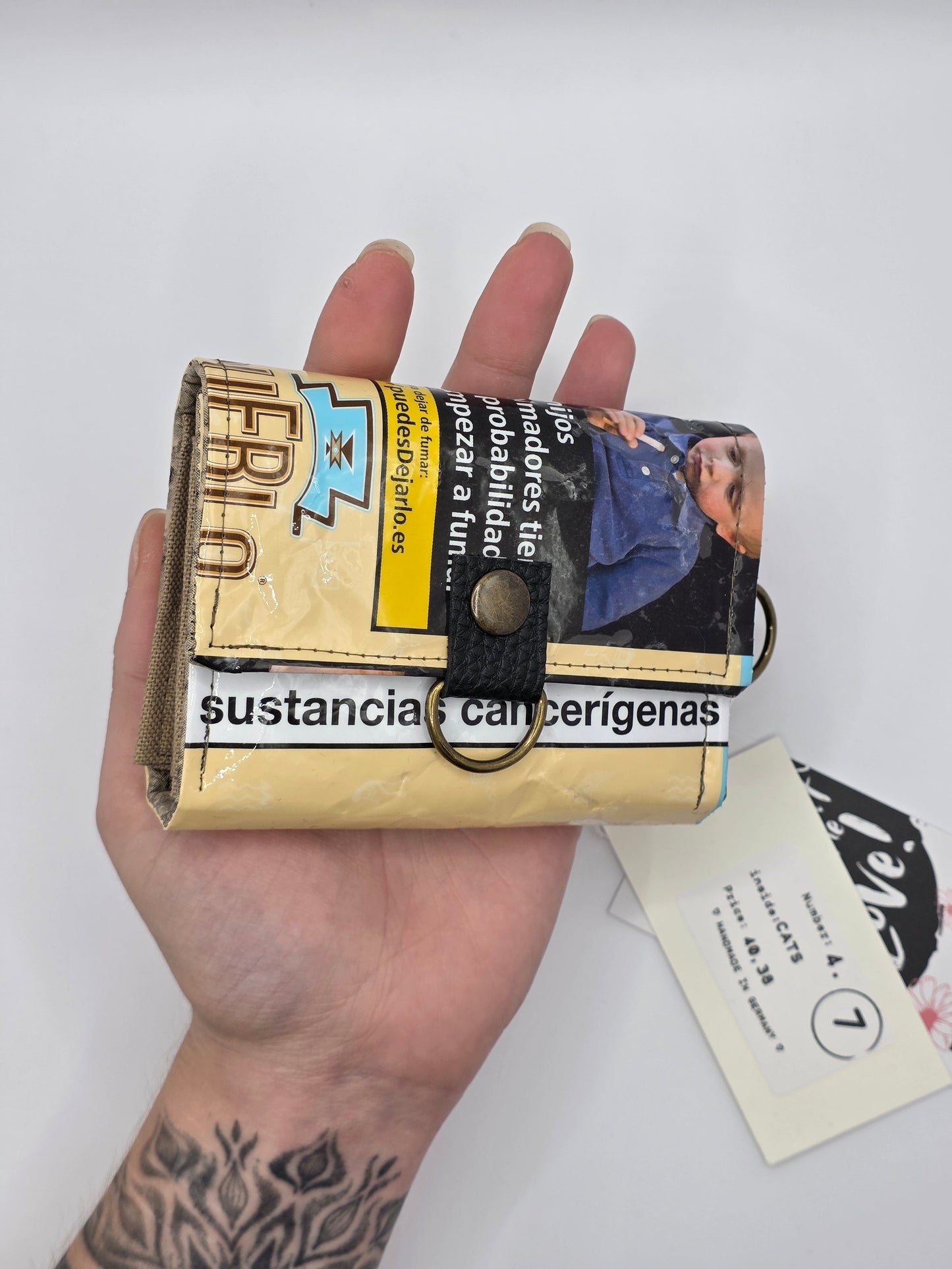 4.7 upcycling wallet, Cats - DIE FRECHE GÖRE