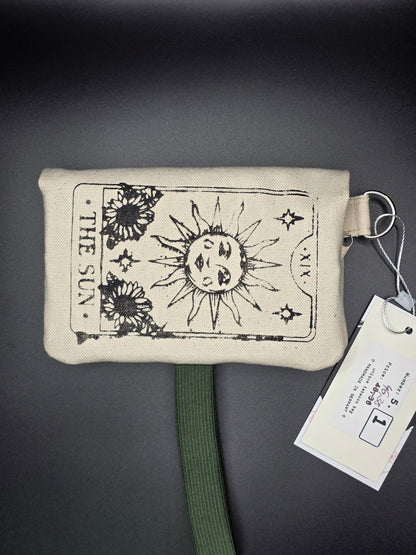 5.1 Tabacco pouch, Sun&Moon Tarot, beige - DIE FRECHE GÖRE