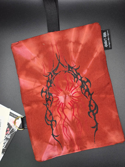 5.10 Tabacco pouch, Tribals, rust red batik - DIE FRECHE GÖRE