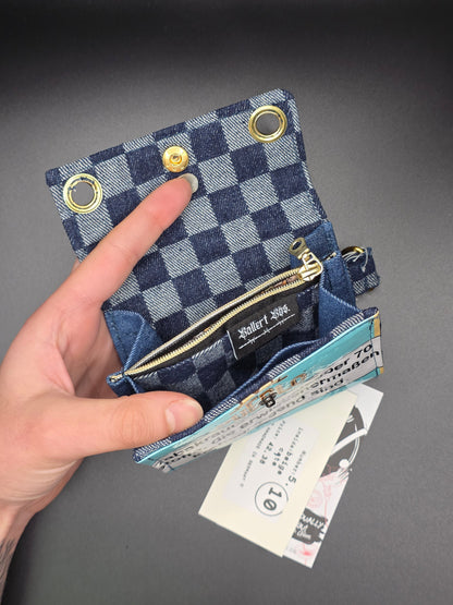 5.10 upcycling wallet - BEIGE CATS - DIE FRECHE GÖRE
