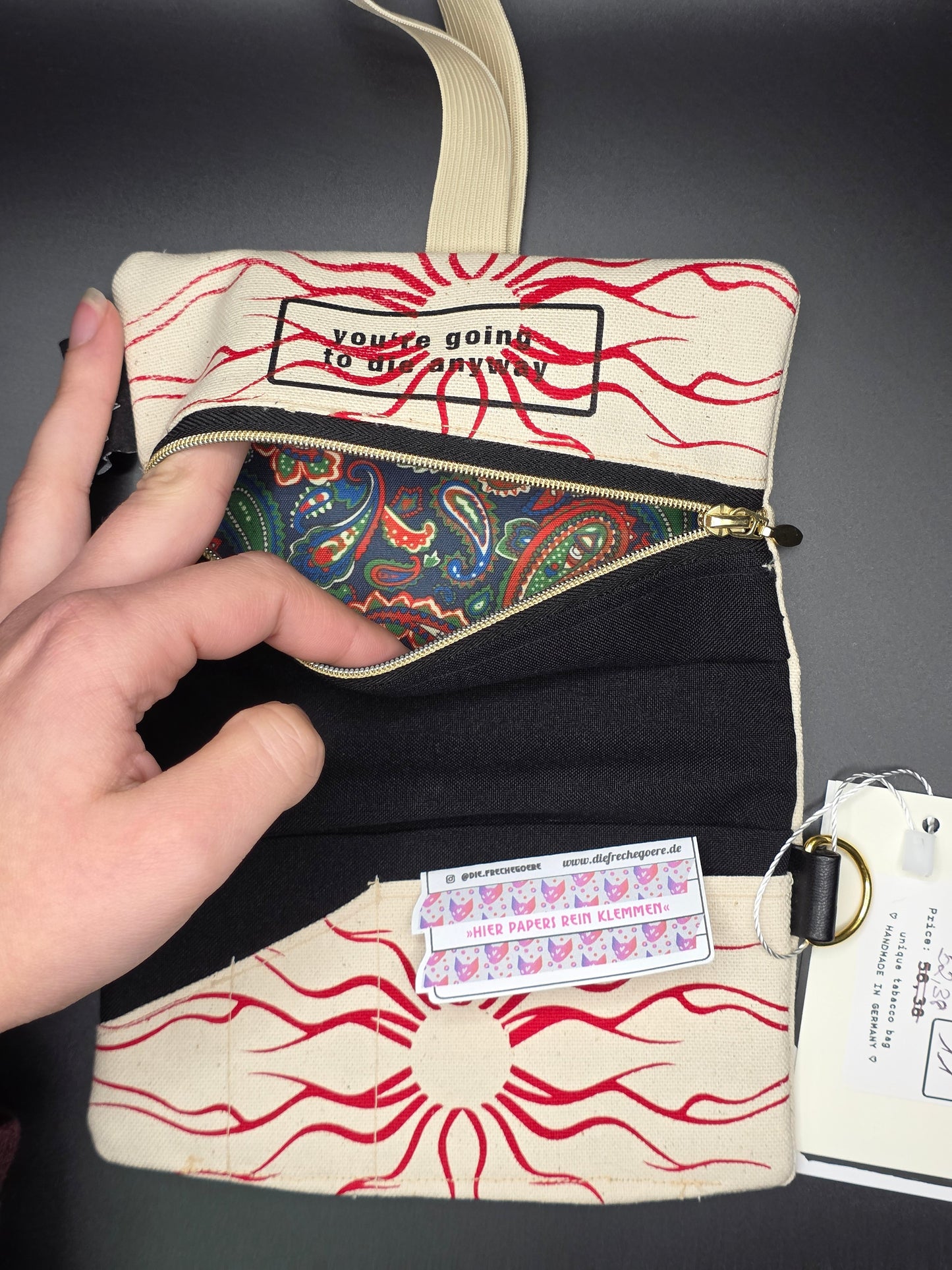 5.11 Tabacco pouch, Tribals, beige - DIE FRECHE GÖRE