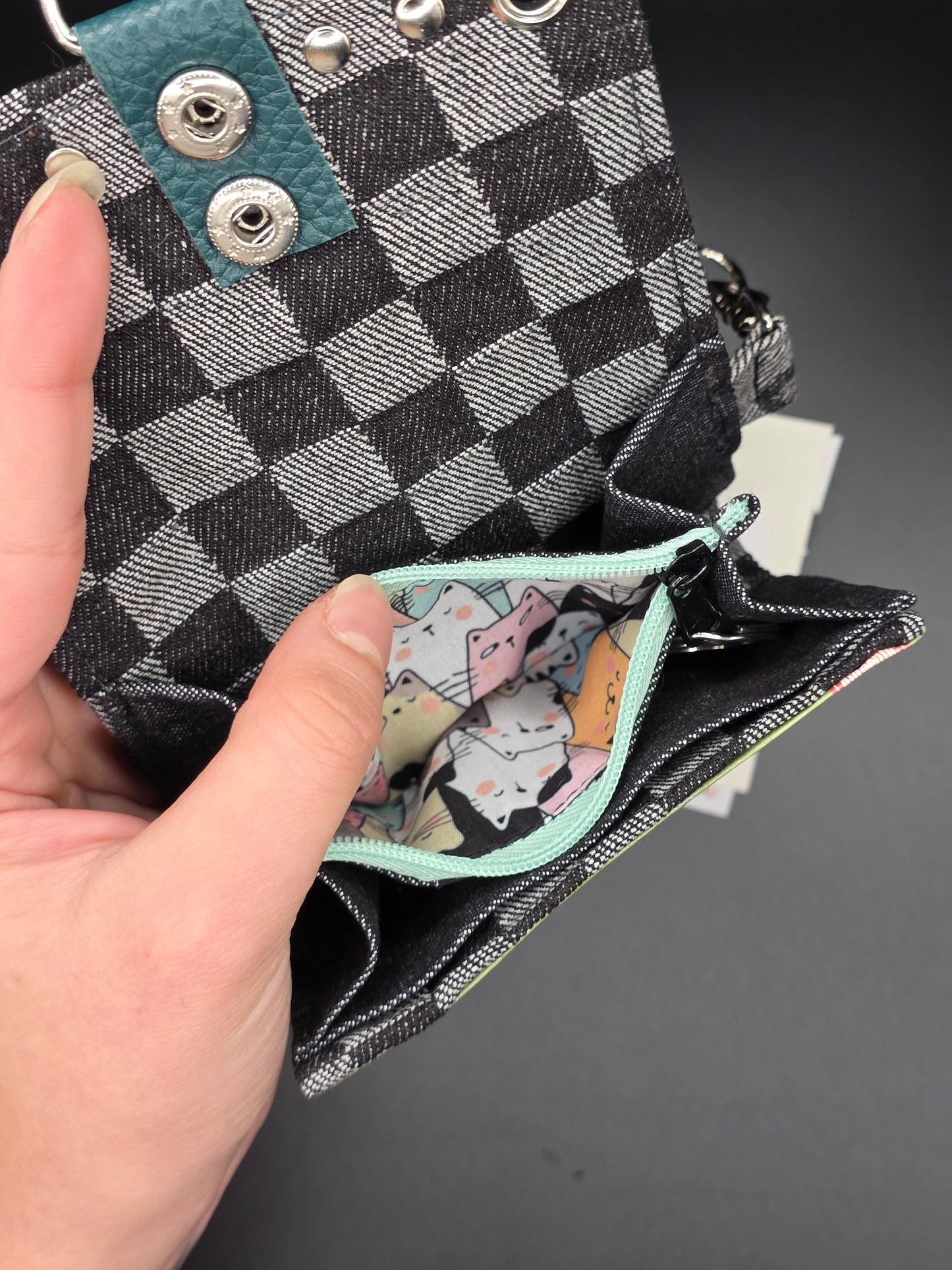5.11 upcycling wallet - COLORFUL CATS - DIE FRECHE GÖRE