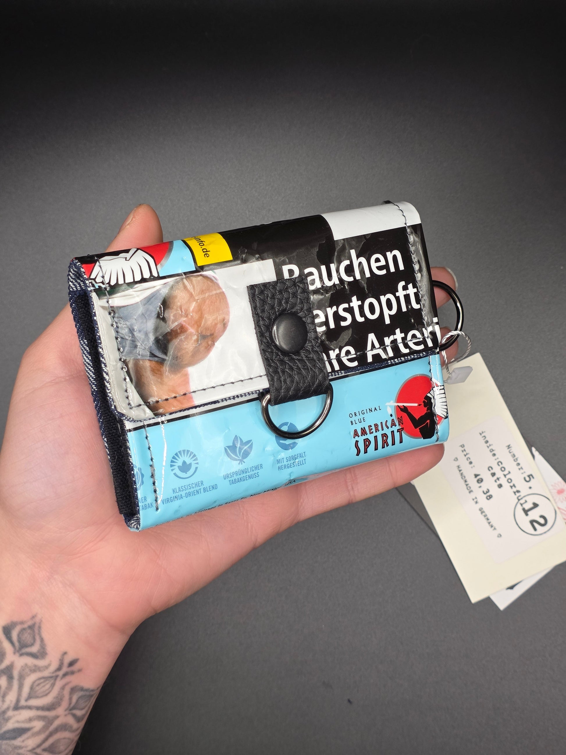 5.12 upcycling wallet - COLORFUL CATS - DIE FRECHE GÖRE