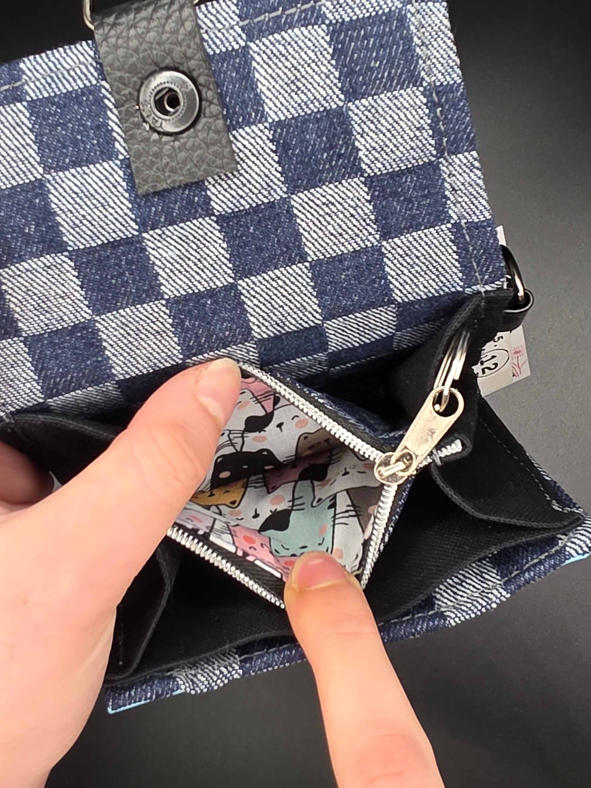 5.12 upcycling wallet - COLORFUL CATS - DIE FRECHE GÖRE
