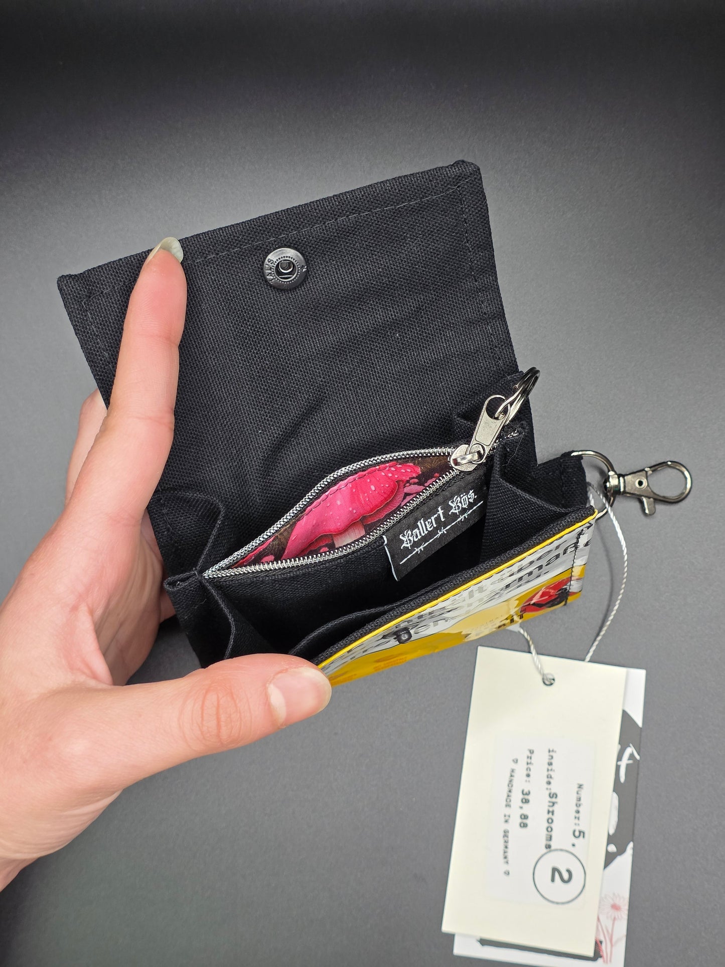 5.2 upcycling wallet - SHROOMS - DIE FRECHE GÖRE