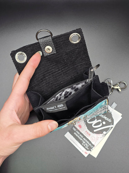 5.4 upcycling wallet - GRAY LEO - DIE FRECHE GÖRE