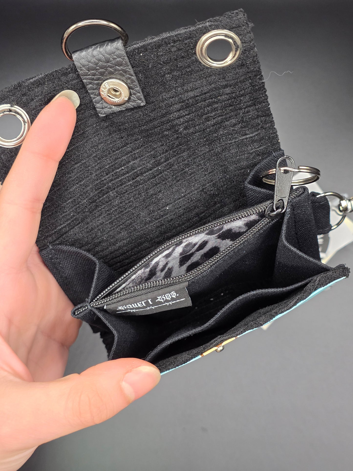 5.4 upcycling wallet - GRAY LEO - DIE FRECHE GÖRE
