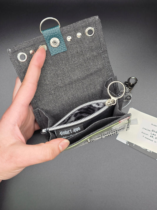 5.5 upcycling wallet - GRAY LEO - DIE FRECHE GÖRE