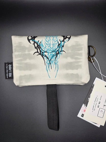 5.6 Tabacco pouch, Tribals, smokey gray batik - DIE FRECHE GÖRE