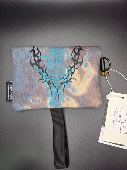 5.7 Tabacco pouch, Tribals, gray batik - DIE FRECHE GÖRE