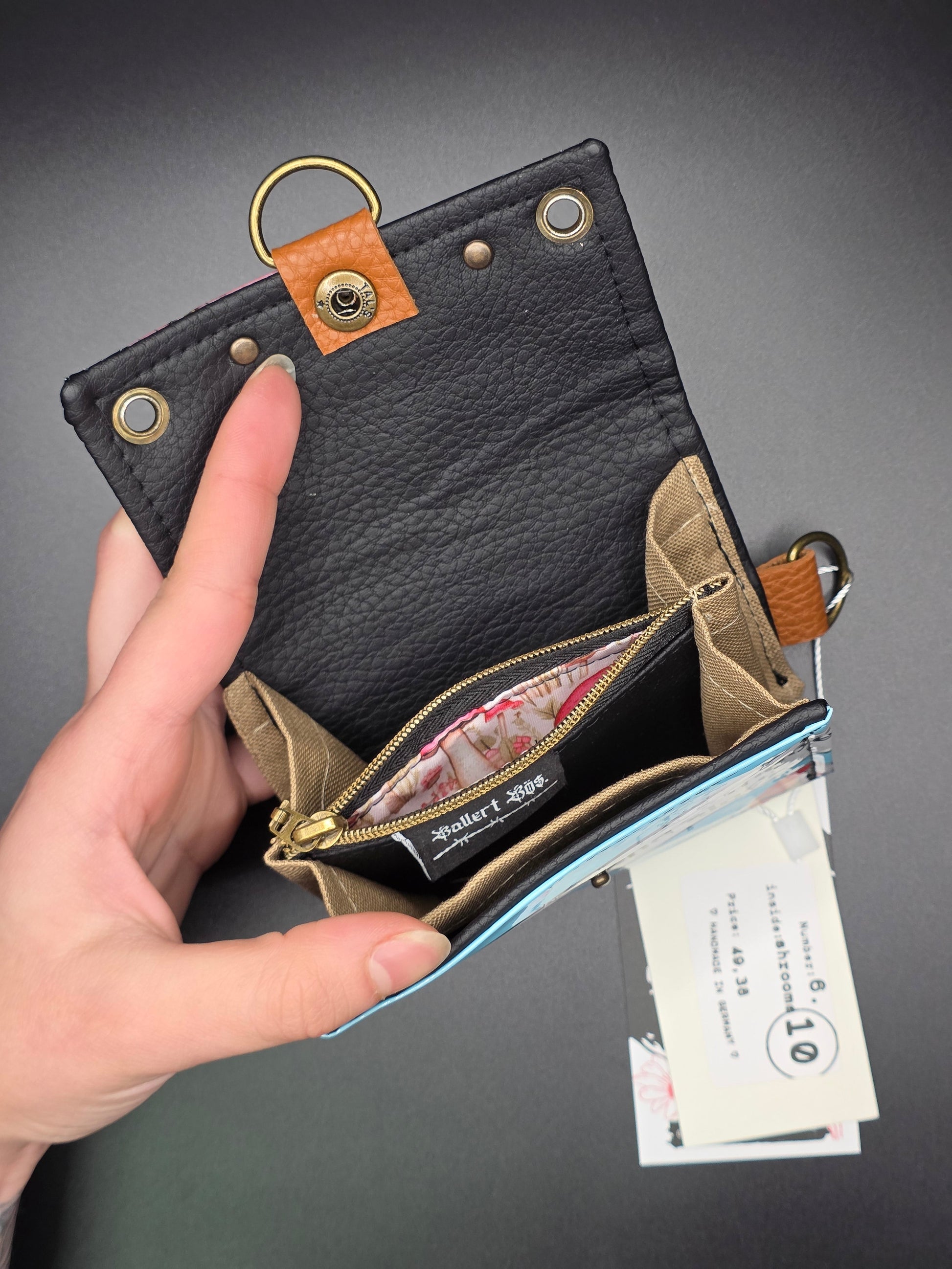 6.10 upcycling wallet - SHROOMS - DIE FRECHE GÖRE