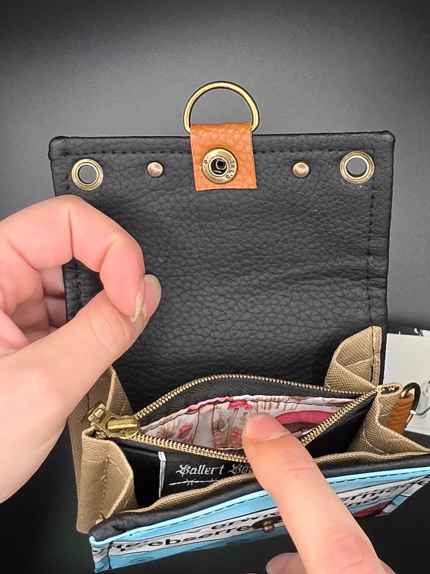 6.10 upcycling wallet - SHROOMS - DIE FRECHE GÖRE