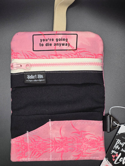 6.2 Tabacco pouch, pink Tribals, pink batik - DIE FRECHE GÖRE