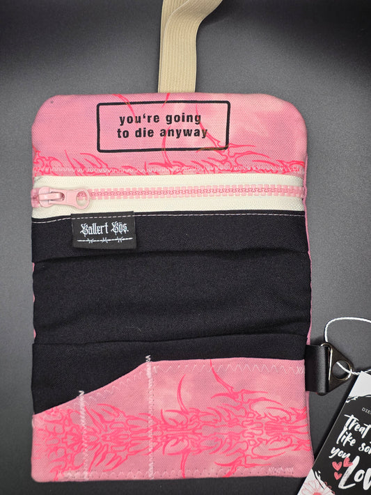 6.2 Tabacco pouch, pink Tribals, pink batik - DIE FRECHE GÖRE