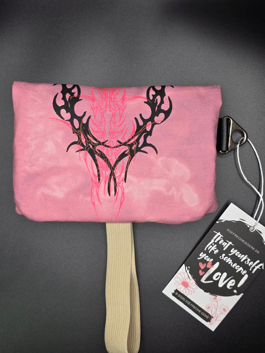 6.2 Tabacco pouch, pink Tribals, pink batik - DIE FRECHE GÖRE