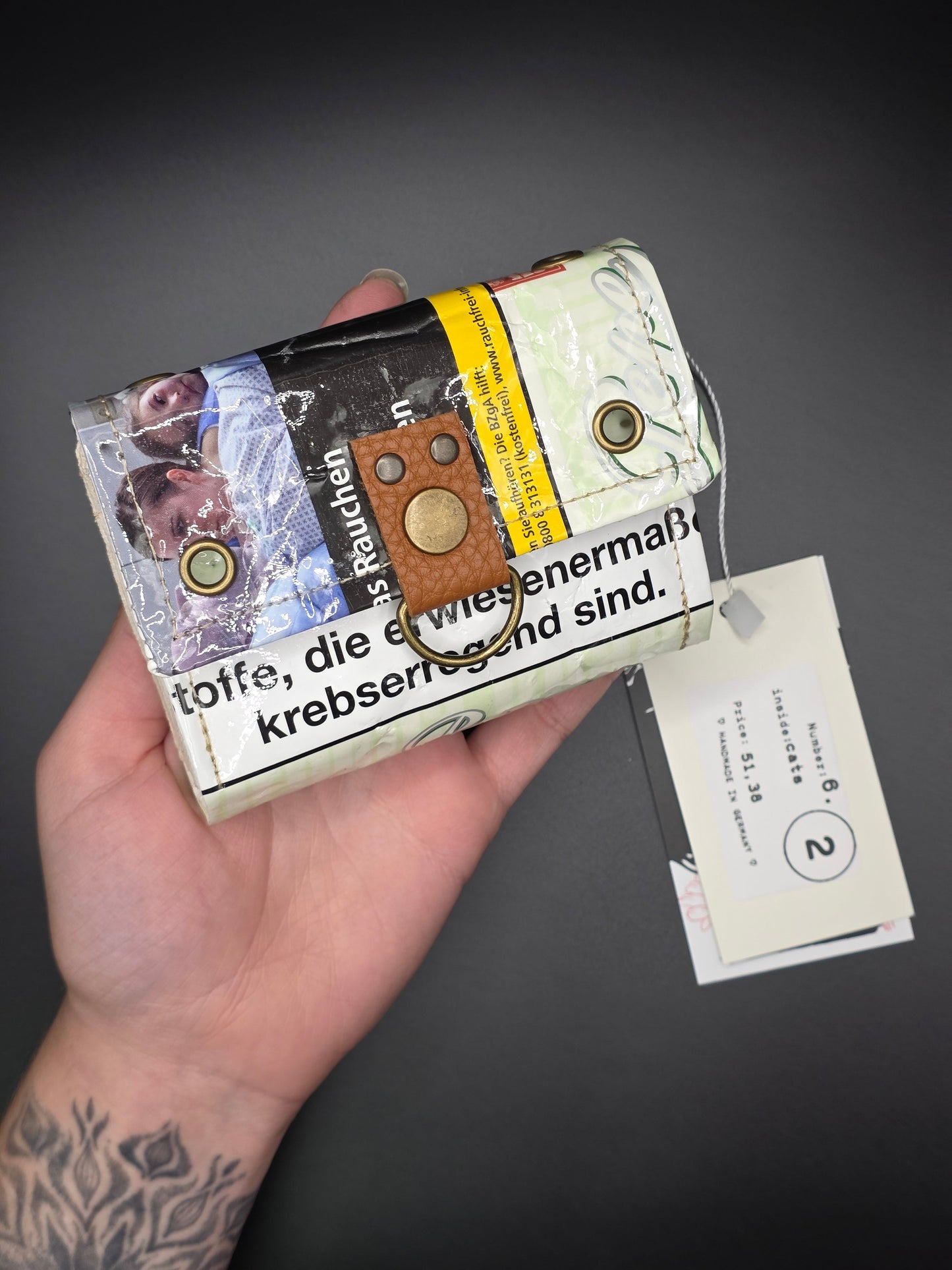 6.2 upcycling wallet - CATS - DIE FRECHE GÖRE