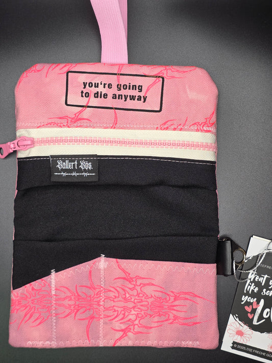 6.3 Tabacco pouch, pink Tribals, pink batik - DIE FRECHE GÖRE