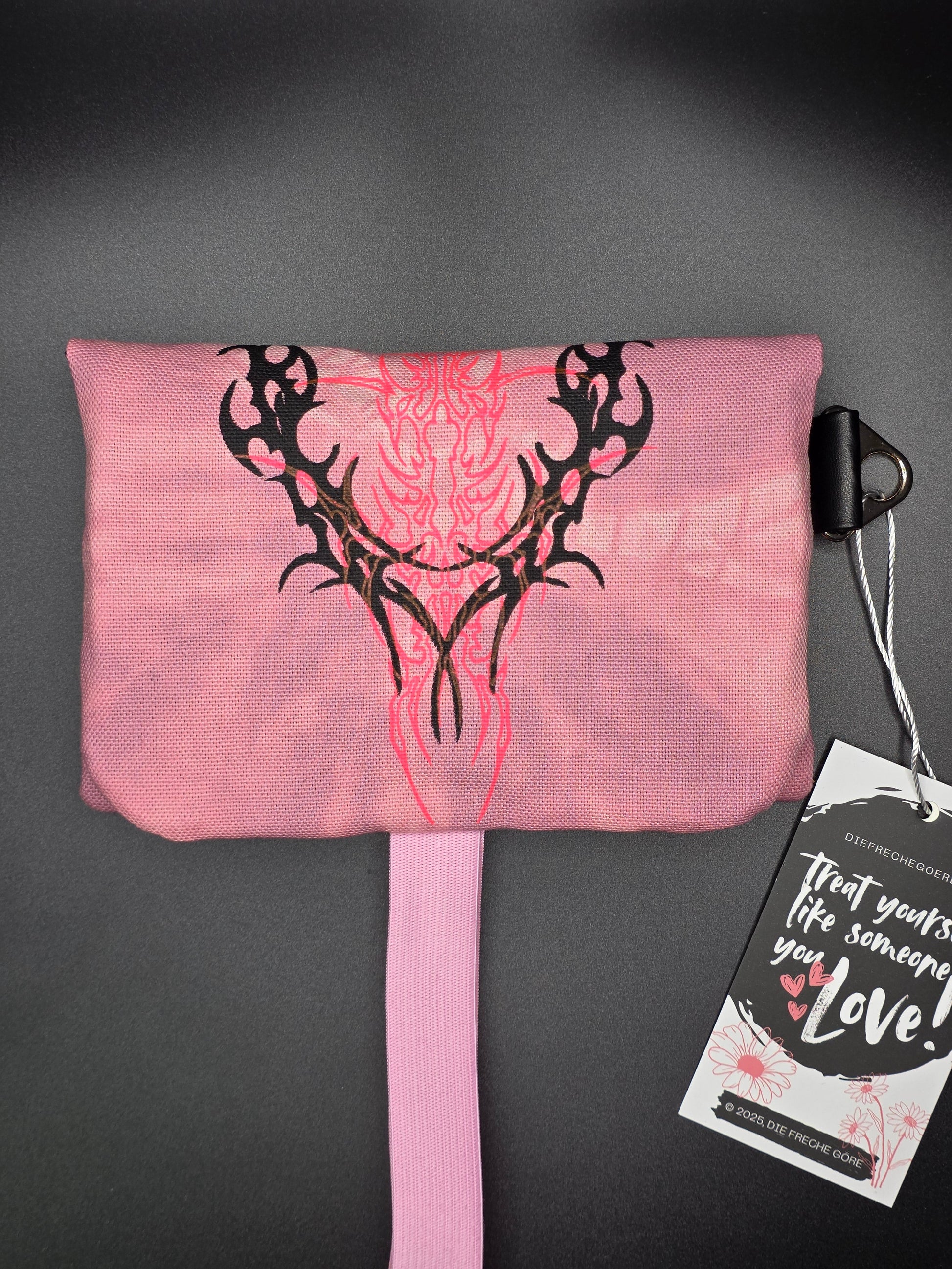 6.3 Tabacco pouch, pink Tribals, pink batik - DIE FRECHE GÖRE