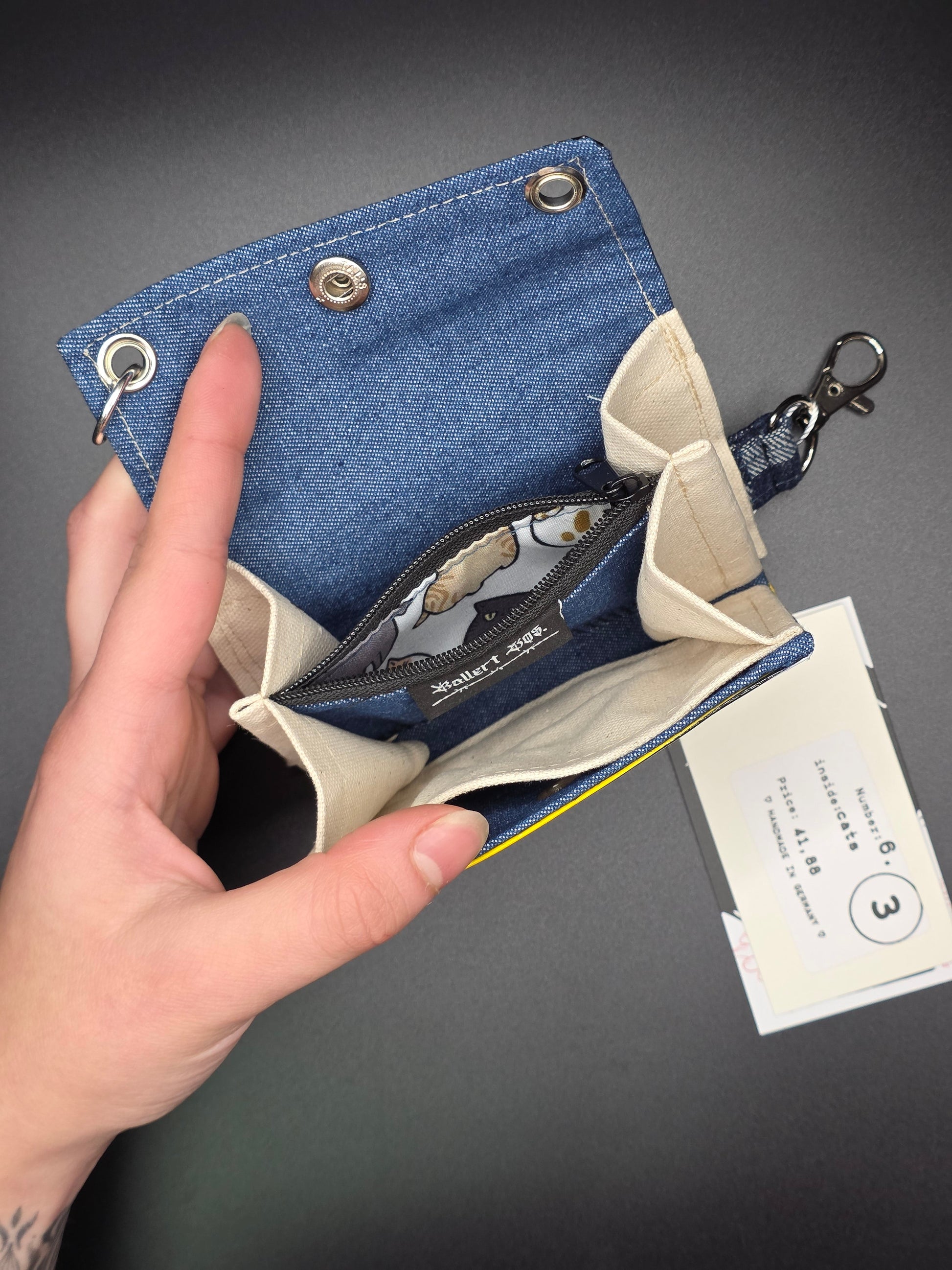 6.3 upcycling wallet - CATS - DIE FRECHE GÖRE