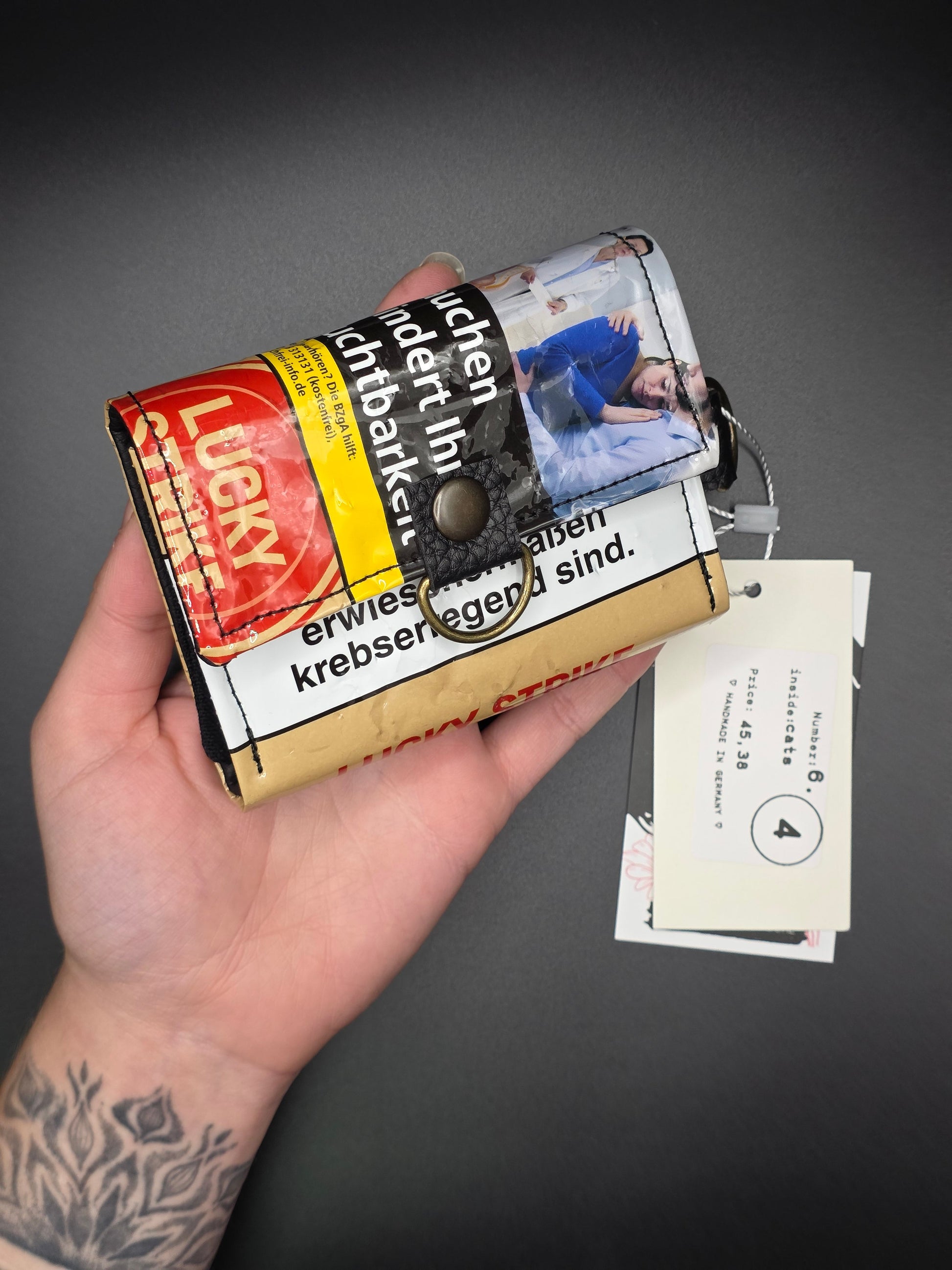 6.4 upcycling wallet - CATS - DIE FRECHE GÖRE