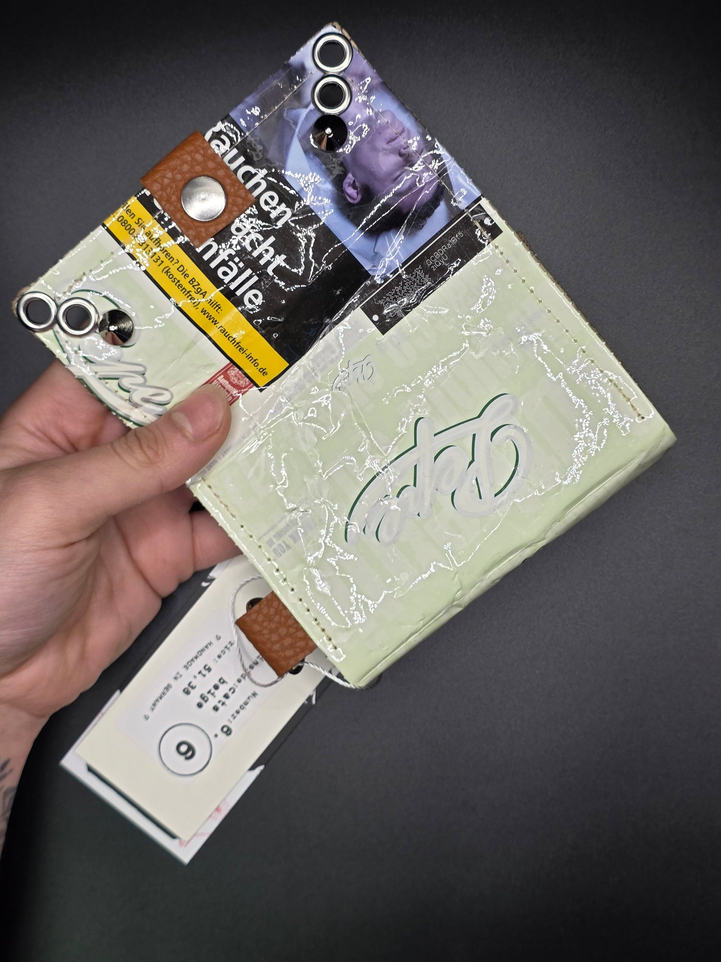 6.6 upcycling wallet - CATS BEIGE - DIE FRECHE GÖRE