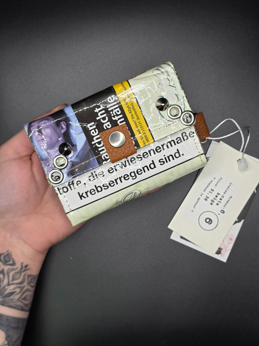 6.6 upcycling wallet - CATS BEIGE - DIE FRECHE GÖRE