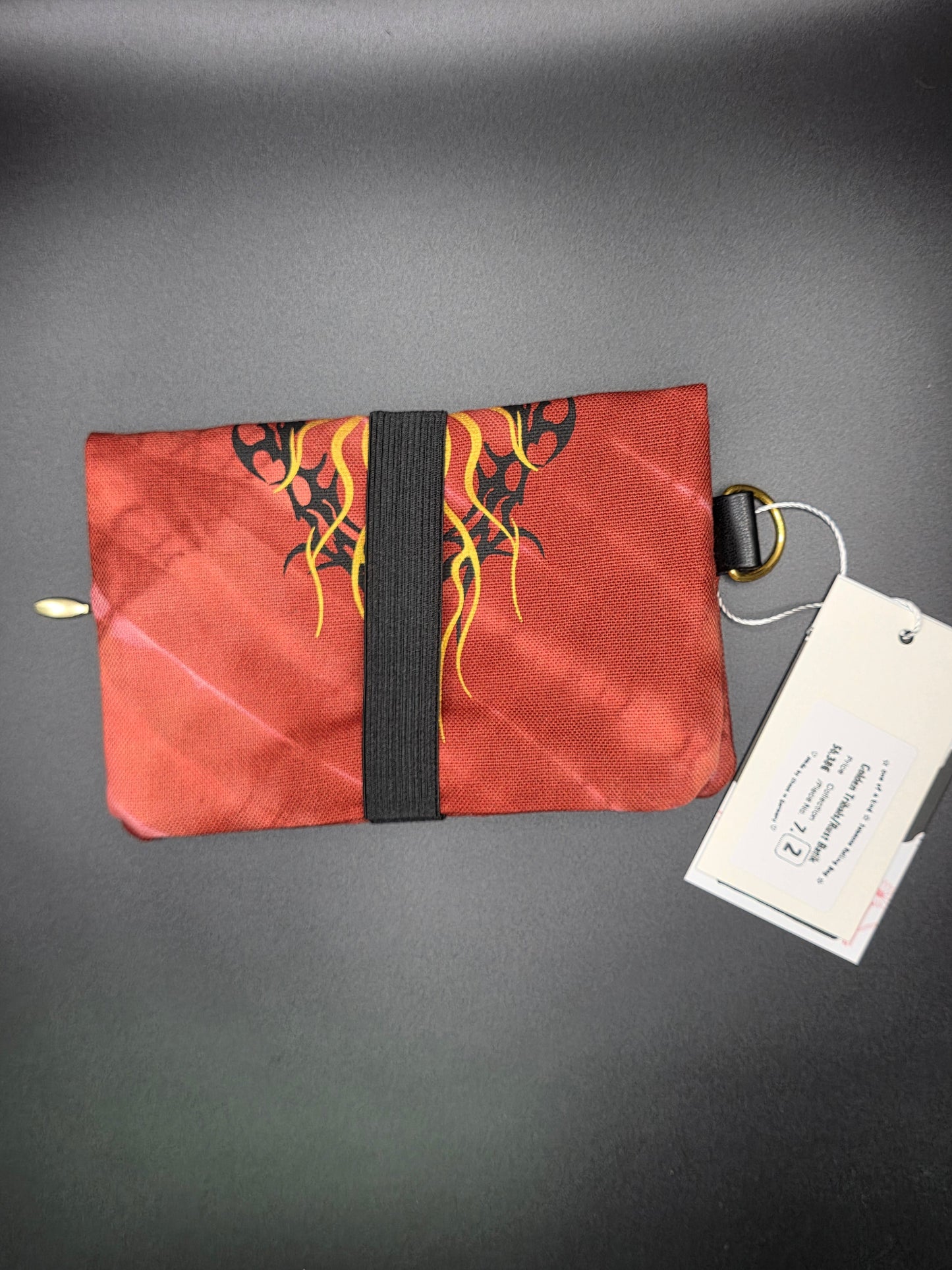 7.2 Tabacco pouch, Tribals, rust red batik - DIE FRECHE GÖRE