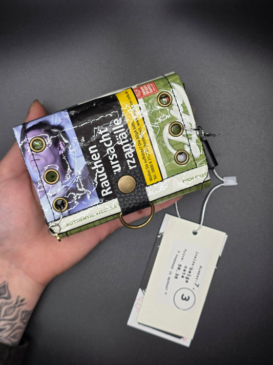 7.3 upcycling wallet - BEIGE CATS - DIE FRECHE GÖRE