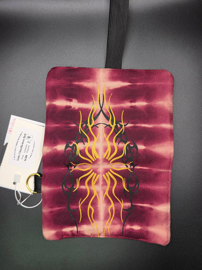 7.4 Tabacco pouch, Tribals, Bordeaux batik - DIE FRECHE GÖRE