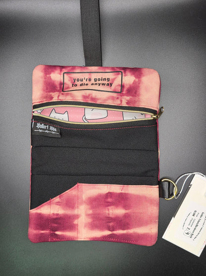 7.4 Tabacco pouch, Tribals, Bordeaux batik - DIE FRECHE GÖRE