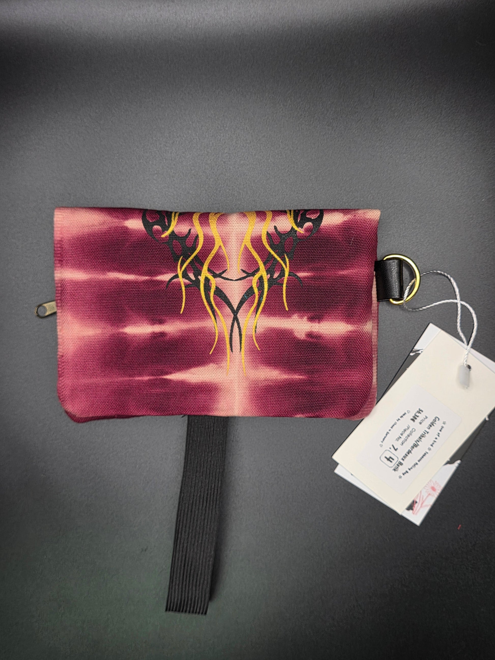 7.4 Tabacco pouch, Tribals, Bordeaux batik - DIE FRECHE GÖRE