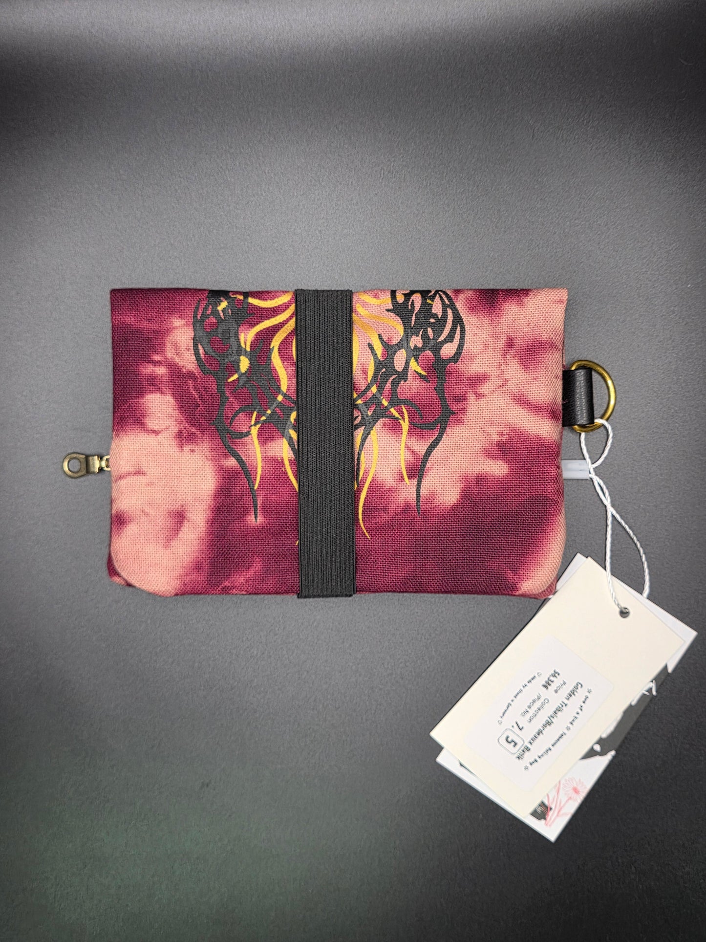 7.5 Tabacco pouch, Tribals, Bordeaux batik - DIE FRECHE GÖRE