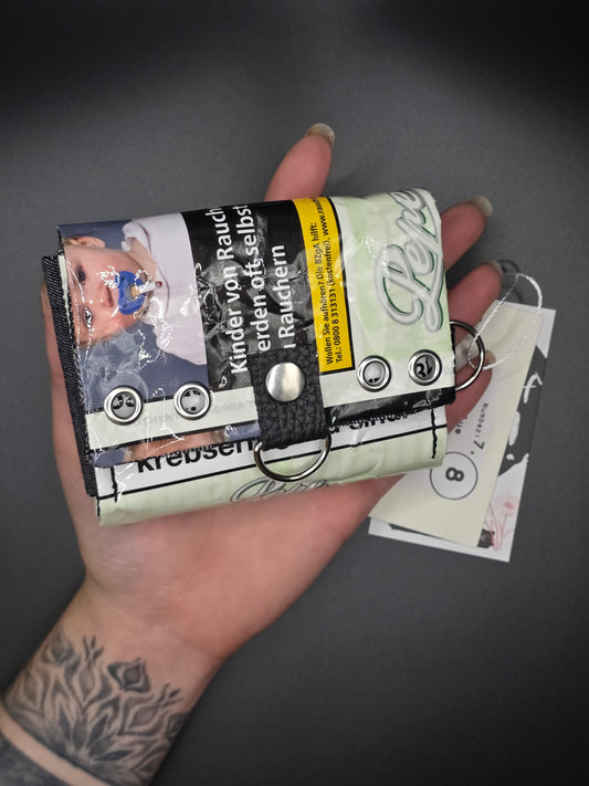 7.8 upcycling wallet - BLUE LEO - DIE FRECHE GÖRE
